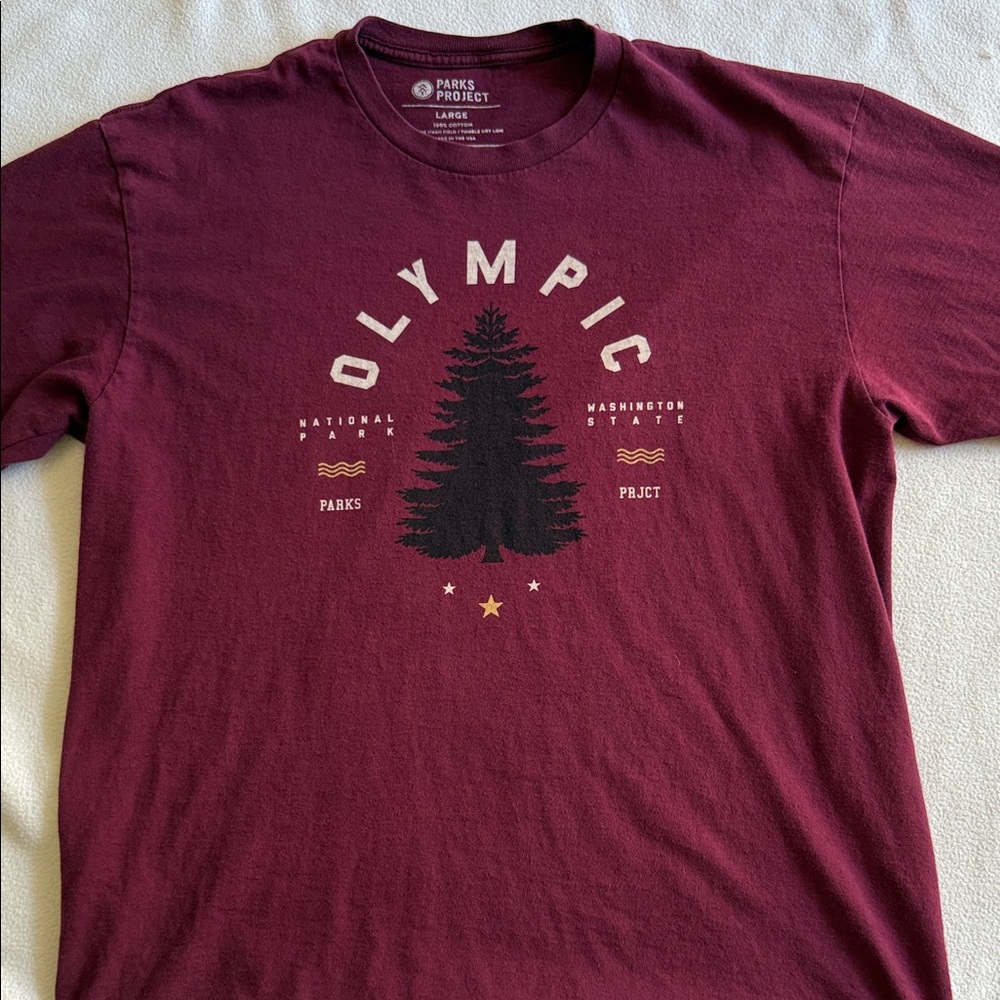 Parks Project Men's Burgundy Olympic Tee